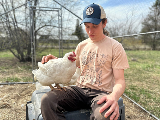 Hens and Flowers Tee